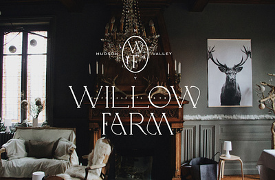 Willow Farm brand branding design logo typography