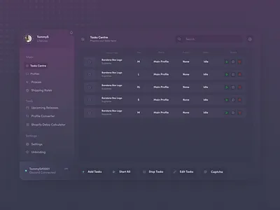 Automated Purchasing - User Interface app ui ui design uidesign ux web web app web application