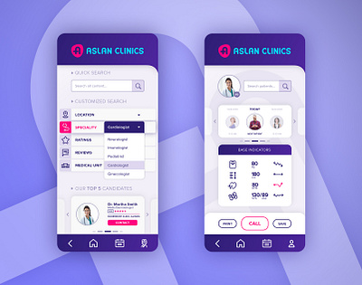 Medical app template adobe xd app design application doctor app health app medical app patient app ui ux ui design ux design