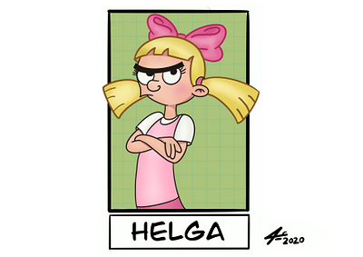 helga animation arnold art cartoon digitalart draw drawing hey arnold illustration ilustration sketchbook