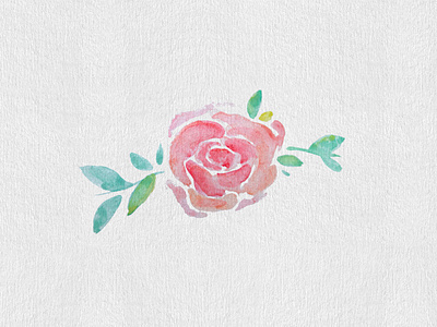 Watercolor Rose design dribbbleweeklywarmup flower graphic design painting texture watercolor watercolor art watercolor painting