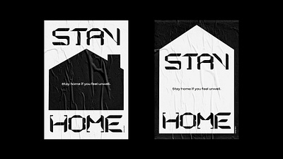 Stay home posters minimal poster poster design print stayhome typogaphy