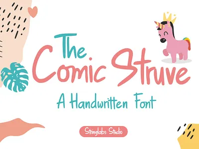The Comic Struve - Playful Kids Font playground preschool