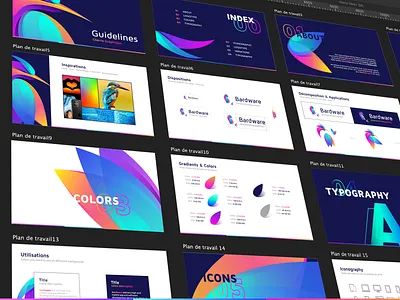 Bardware Guidelines Logo brand branding didier graphiste guidelines identity laureaux logo