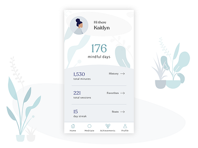 Daily UI 006 – User Profile 006 app color color palette daily ui daily ui 006 daily ui challenge grand rapids illustration michigan mobile mobile app profile typography ui user user profile