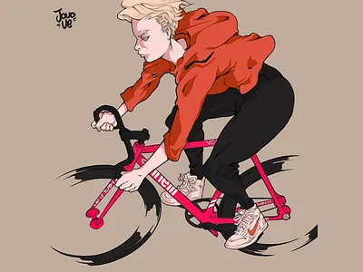 Cinelli Shark bike cinelli courier illustration