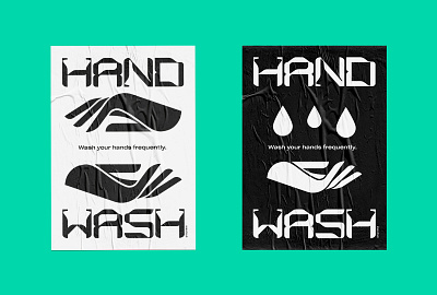 wash hands posters graphic design heymikel minimal poster stay safe stayhome typogaphy wash hands