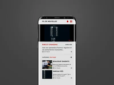 Article Kanal FM app design typography ui ui design ux
