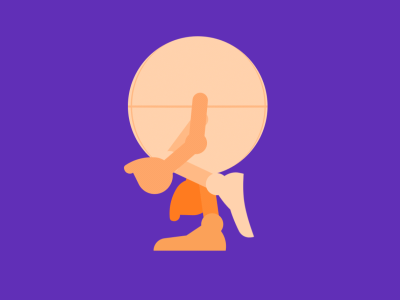 Walk cycle 2d 2danimation ae after effects character characteranimation cute duik loop motiongraphics rig vector walkcycle