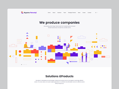 Bigdata Teknoloji animation branding design illustration sketch technology ui ui design ux