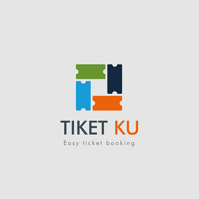 Tiketku ticket booking app branding design logo minimal travel typography