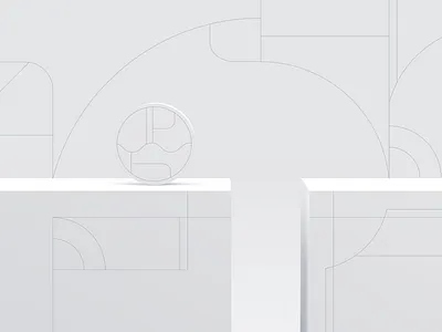 Still Wall 3d design flat goldenratio grays illustration light wall web white whitespace