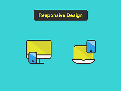 Responsive Design icons design desktop icons illustration laptop responsive