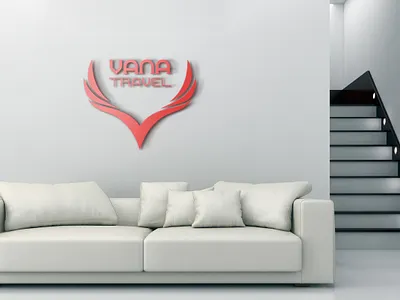 vana travel logo branding design graphic logo mockup