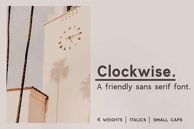 Clockwise sans serif font branding design font logo retro design sans serif font typography