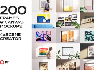 200 Frame Canvas Mockup Bundle adobe adobe photoshop art artworks branding design download frame mockup frames frames mockup graphic design graphics mockup mockup design mockup psd mockup template mockups photoshop scene creator template
