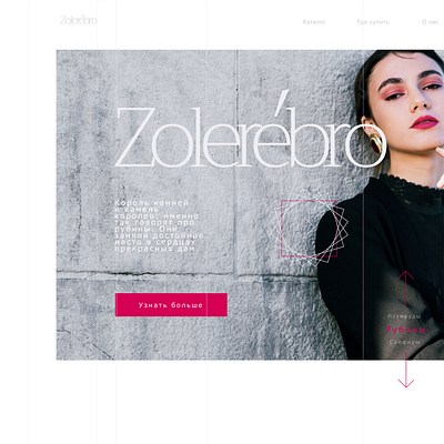 Zolerebro concept cite branding design minimal typography ui web website