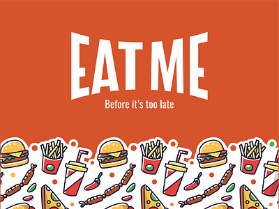 EATME | Logo Design & Branding design fastfood fastfood logo flat food food logo illustrator inspiration logo logo inspiration logotype vector