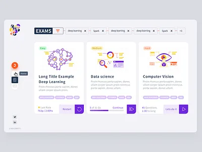 Confetti colorful webapp