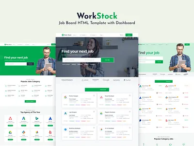 Work Stock - Job Board HTML Template candidates career employment freelancer job board job listing job portal job postings jobs listing recruiters recruiting recruitment resume