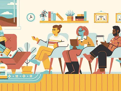 Finding a Therapist as a Student college counselor line art mental health psychiatrist stress student therapist therapy vector