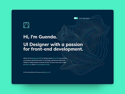 Personal Website 2020 | Dark version animations minimal website minimalist personal website portfolio portfolio design