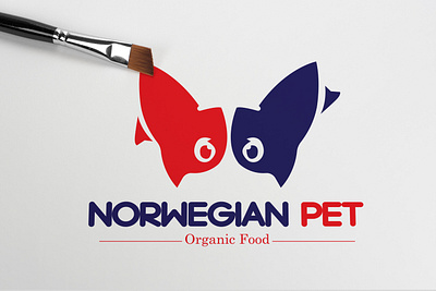 Creative logo design for pet food art branding creative design flat icon illustration illustrator logo minimal