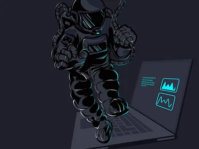 astronaut logo design astronaut cyberpunk futuristic graphic design illustration logo logo design logo designer logodesign scifi