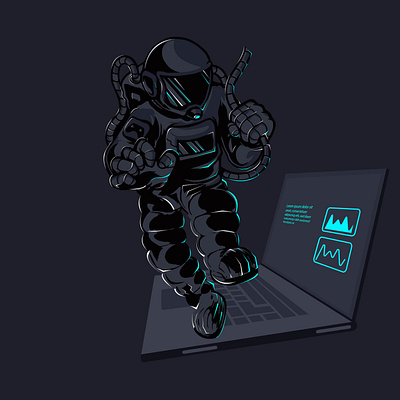 astronaut logo design astronaut cyberpunk futuristic graphic design illustration logo logo design logo designer logodesign scifi