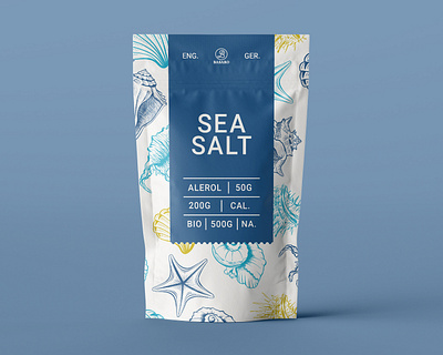 Package Design Sea Salt creative creativity design designer graphic design minimal modern package package design packaging packaging design sea typography