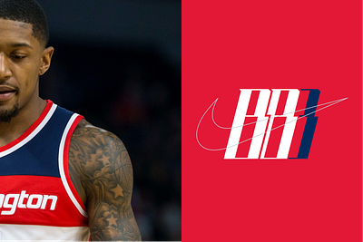 Bradley Beal Logo basketball basketball player branding fitness icon design identity identity design logo nba nike sports branding typography