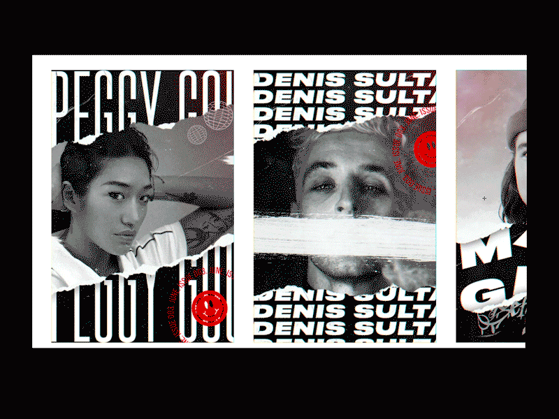 Slider animation - Personal Portfolio animation design motion slider typography ui webdesign webgl website