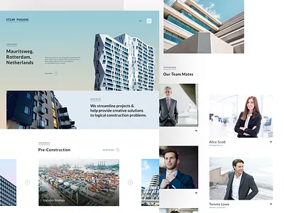 Architecture Website Template architect architecture creative market creativemarket design download mock ups download psd inspiration responsive template ui ux web design webdesign website