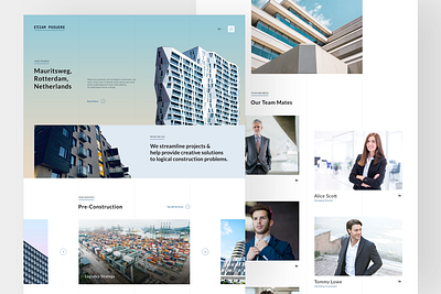 Architecture Website Template architect architecture creative market creativemarket design download mock ups download psd inspiration responsive template ui ux web design webdesign website