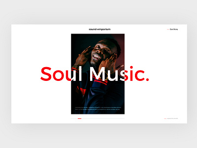 Sound Emporium Web Experience design experience interaction interface design minimal minimalism music music art sounds story typography typography design ui user interface userinterfacedesign ux web