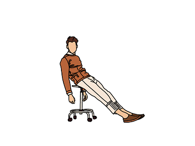 Minimalist Laid Back Man minimal fashion brown man