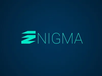 ENIGMA adobe photoshop flat graphic design logo