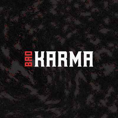 BAD KARMA // CLOTHING bjorklidesign branding design graphic design grunge illustration logo pattern texture