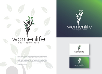 mordern logo design branding business clean flat icon identity logo logodesign logodesigner logomark vector woman women wordpress