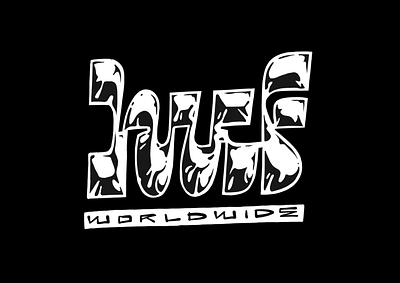 HUF Worldwide customtype handlettering handwritten huf lettering logo logotype t shirt design type typemate typography