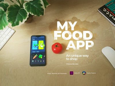 Concept Future Shopping Experience basic editing foodapp masking mobileapp presentation prototype shoppingapp tutorial