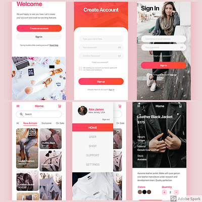 E commerce App app branding design illustration logo minimal typography ui vector web website