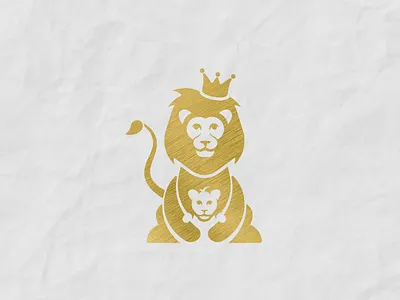 lionking adobe animal logo design illustrator lionking logo logo mark logodesign negativespace vector