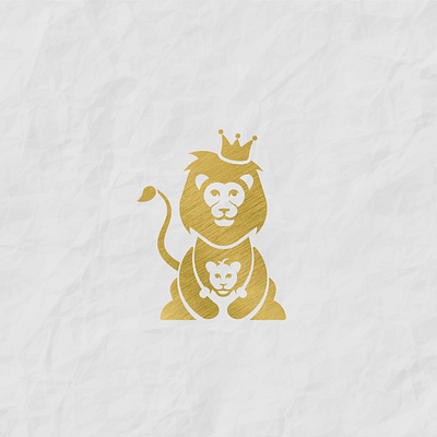 lionking adobe animal logo design illustrator lionking logo logo mark logodesign negativespace vector