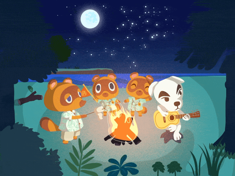 Animal Crossing X motiondesignschool after effects animalcrossing illustration motion design motiondesignschool rebond