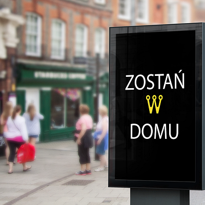 Virus korona wirus zostan w domu