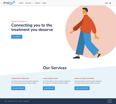 Drughelp.care Landing Page branding design healthcare logo ui ui design ux ux design webdesign