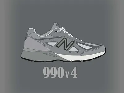 nb 990 design flat illustration vector