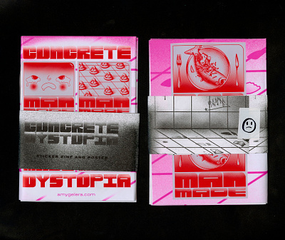 Concrete Dystopia sticker zine book climatechange design fanzine graffiti graphicdesign illustration protest sticker sticker book sticker design stickers vandalism zine