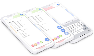 Bubble Notes, a notepad for your thought bubbles. ios iphone11promax neumorphic neumorphism notepad notes ui ux